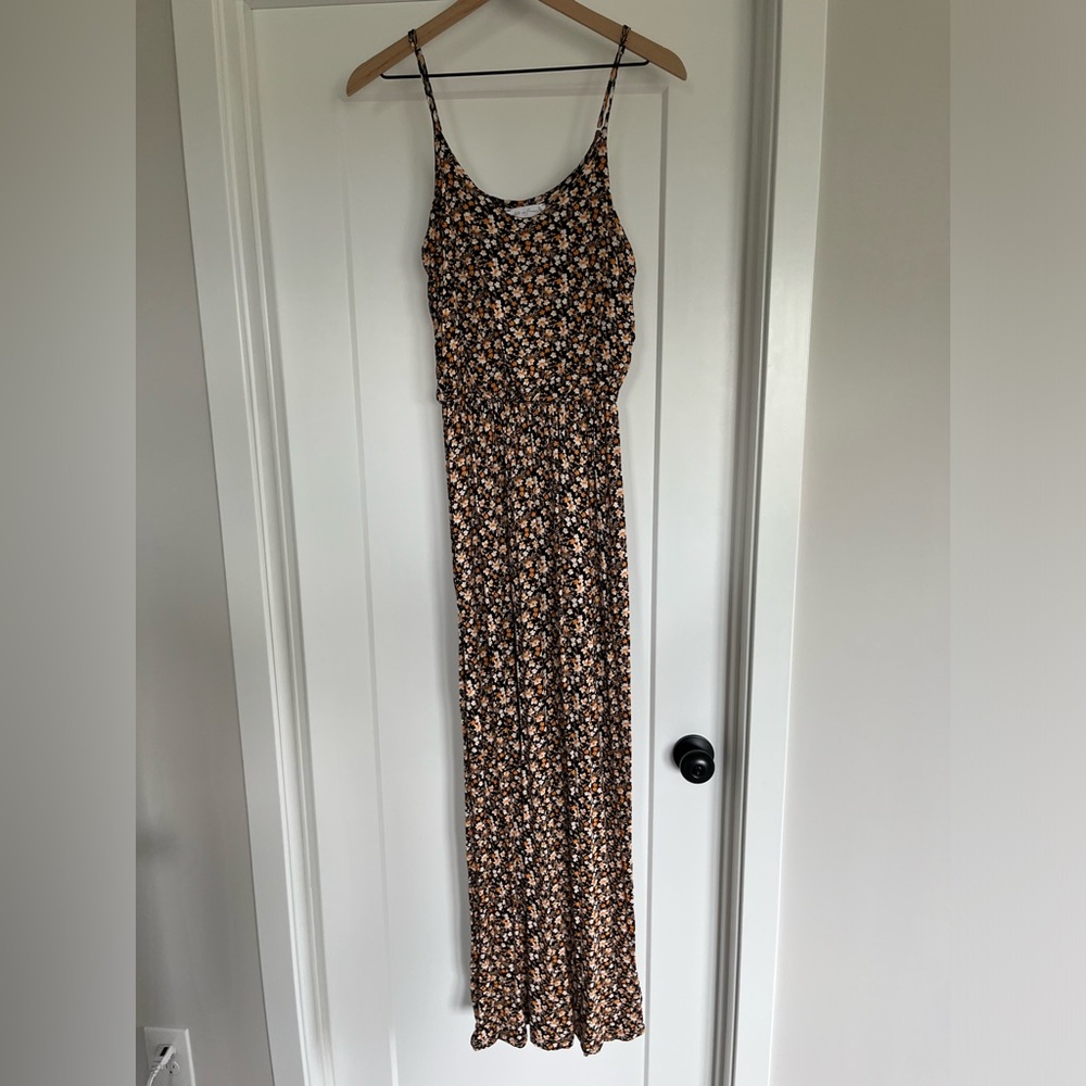 All in Favor Floral Spaghetti Strap Maxi Dress